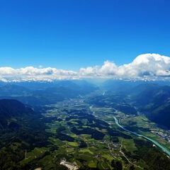 Flugwegposition um 11:46:17: Aufgenommen in der Nähe von Gemeinde Scheffau am Wilden Kaiser, Österreich in 2445 Meter